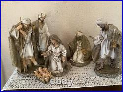 Mark Roberts Collection Nativity Resin Set of 6 Christmas Holiday Decor