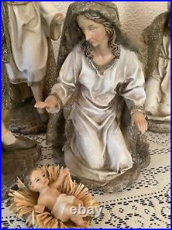Mark Roberts Collection Nativity Resin Set of 6 Christmas Holiday Decor
