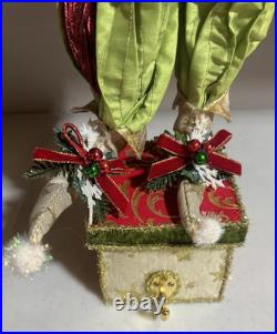 Mark Roberts Frontgate Santa Fairy Stocking Holder For Mantle Christmas Rare Mark Roberts Frontgate Santa Fairy Stocking Holder For Mantle Christmas Rare