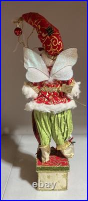 Mark Roberts Frontgate Santa Fairy Stocking Holder For Mantle Christmas Rare Mark Roberts Frontgate Santa Fairy Stocking Holder For Mantle Christmas Rare