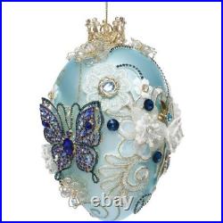 Mark Roberts Pre-Order Faberge Jewel Egg Ornament, Turquoise 36-61308