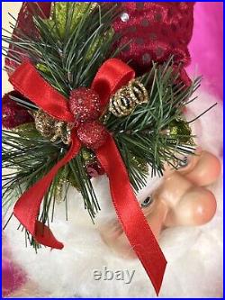 Mark Roberts Santa Doll Elf Fairy Holly Mistletoe Christmas Shelf Sitter 35 HTF