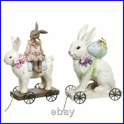 Mark Roberts Spring 2019 Vintage Rabbit Toy Figurine, 10 inches, Assortment of 2