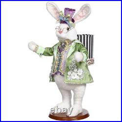 Mark Roberts Spring 2022 Flower Pot Rabbit Figurine, 20.5