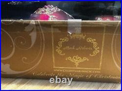 Mark Roberts XL 15 Finial Fuchsia Pink Embellished Glass Christmas Ornament