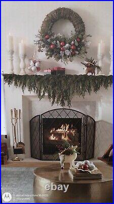 Martha Stewart GARLAND REAL TOUCH BALSAM PINE EVERGREEN Mantle Cascading 6 ft