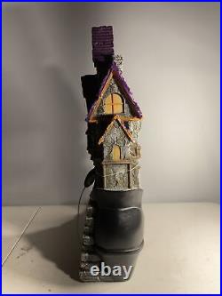 Martha Stewart Halloween Witch Boot Haunted House Light Up Sounds 18.5 Decor
