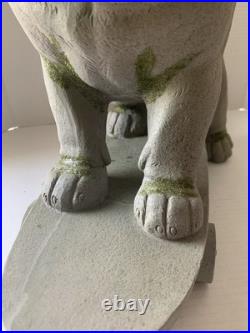 Martha Stewart Home Large Bulldog Skateboard 19 Decor Outdoor Safe NEW