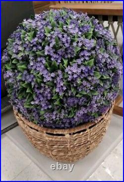 Martha Stewart LARGE TOPIARY PLANT BALL PURPLE JASMINE LILAC FERN 54-56 HTF NEW