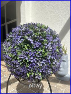 Martha Stewart LARGE TOPIARY PLANT BALL PURPLE JASMINE LILAC FERN 54-56 HTF NEW