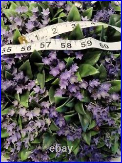 Martha Stewart LARGE TOPIARY PLANT BALL PURPLE JASMINE LILAC FERN 54-56 HTF NEW