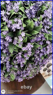 Martha Stewart LARGE TOPIARY PLANT BALL PURPLE JASMINE LILAC FERN 54-56 HTF NEW