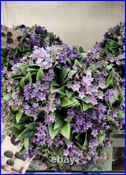 Martha Stewart LARGE TOPIARY PLANT BALL PURPLE JASMINE LILAC FERN 54-56 HTF NEW