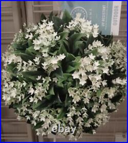 Martha Stewart LARGE TOPIARY PLANT BALL PURPLE JASMINE LILAC FERN 54-56 HTF NEW