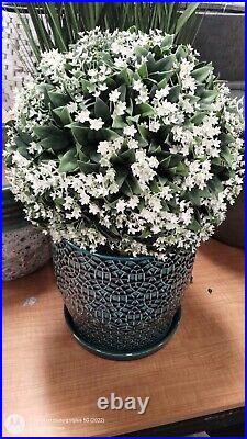 Martha Stewart LARGE TOPIARY PLANT BALL PURPLE JASMINE LILAC FERN 54-56 HTF NEW