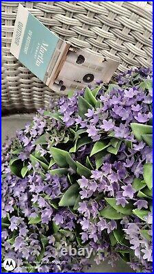 Martha Stewart LILAC FERN WREATH Jasmine artificial UV Resistant X Lg 22-24 NEW