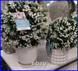 Martha Stewart LILAC FERN WREATH Jasmine artificial UV Resistant X Lg 22-24 NEW