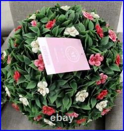 Martha Stewart LILAC FERN WREATH Jasmine artificial UV Resistant X Lg 22-24 NEW