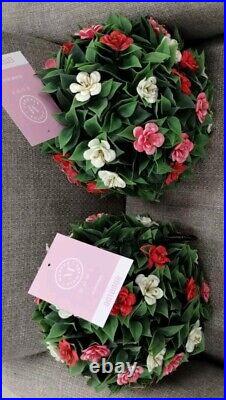 Martha Stewart LILAC FERN WREATH Jasmine artificial UV Resistant X Lg 22-24 NEW