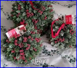 Martha Stewart LILAC FERN WREATH Jasmine artificial UV Resistant X Lg 22-24 NEW