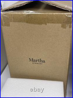 Martha Stewart LUMINARA Gold Christmas Glitter Tree Pillars Candles, 6.5, 9.5