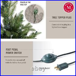 Martha Stewart Natural Pine Pre-Lit Artificial Christmas Tree 5 Feet Clear Light