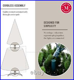 Martha Stewart Natural Pine Pre-Lit Artificial Christmas Tree 5 Feet Clear Light