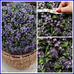Martha Stewart set 2 TOPIARY PLANT BALL LILAC JASMINE FERN Purple Small 33C NEW