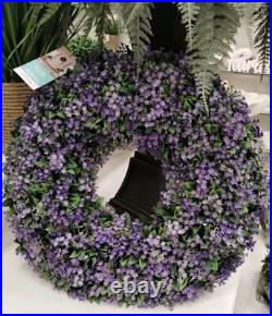Martha Stewart set 2 TOPIARY PLANT BALL LILAC JASMINE FERN Purple Small 33C NEW