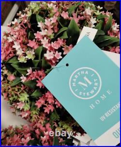 Martha Stewart set 2 TOPIARY PLANT BALL LILAC JASMINE FERN Purple Small 33C NEW