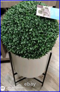 Martha Stewart set 2 TOPIARY PLANT BALL LILAC JASMINE FERN Purple Small 33C NEW
