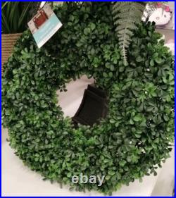 Martha Stewart set 2 TOPIARY PLANT BALL LILAC JASMINE FERN Purple Small 33C NEW