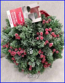 Martha Stewart set 2 TOPIARY PLANT BALL LILAC JASMINE FERN Purple Small 33C NEW