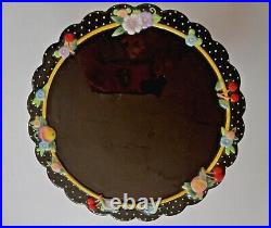 Mary Engelbreit Pedestal Cake Plate Roses and Cherries