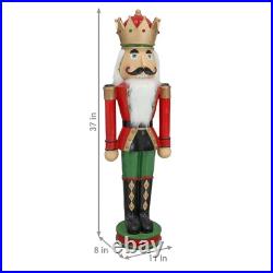 Matthias the Prince Indoor and Outdoor Nutcracker Statue 35 in by Sunnydaze