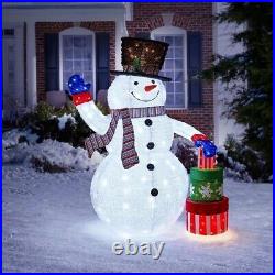 Member Mark PreLit 72inch PopUp Twinkling Snowman with Presents