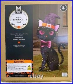 Member’s Mark 353 LED Pre-Lit Infinity Mirror Black Cat Pal with Remote, 5