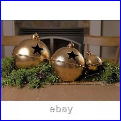 Member's Mark 3-Piece Holiday Jingle Bell Set Gold