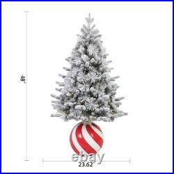 Member's Mark 4' Pre-Lit Topiary with Ornament Base