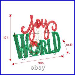 Member's Mark 5' Pre-Lit Joy to the World Sign