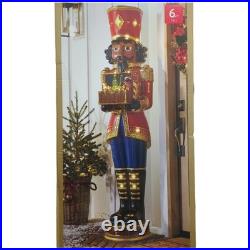 Member’s Mark 6′ Pre-Lit Grand Nutcracker with Music Box, Multicultural