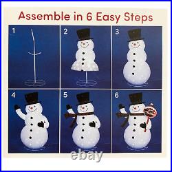Member's Mark 6ft. Pre-Lit Festive Pop-Up Twinkling Snowman with Christmas Sign