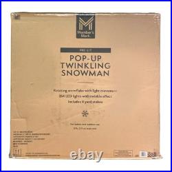 Member’s Mark 72 Pre-Lit Pop-Up Twinkling Snowman Holiday Yard Decor