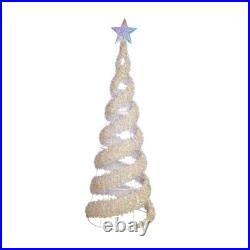 Member’s Mark 8′ Pre-Lit Iridescent LED Color-Changing Spiral Christmas Tree