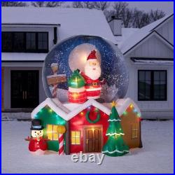 Member’s Mark 9′ Pre-Lit Santa Snowglobe Airblown Inflatable Christmas Decor