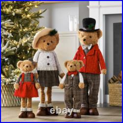 Member’s Mark Plush Bear Family Set of 4 Indoor Christmas Decor