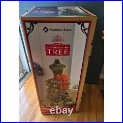 Member's Mark Pre-Lit 5 FT Dress Form Christmas Tree with Lights