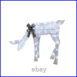Member's Mark Pre-Lit Animated Iced Deer Family Outdoor Christmas Decoration 3PC