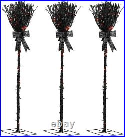 Member's Mark Pre-Lit Color Changing LED Broomstick, Set Of 3 New