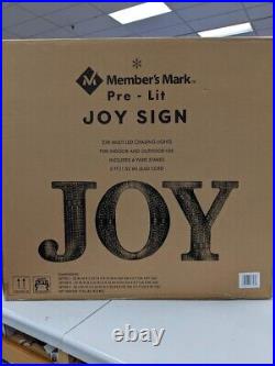 Member's Mark Pre-Lit Joy Sign (Multi-Color)